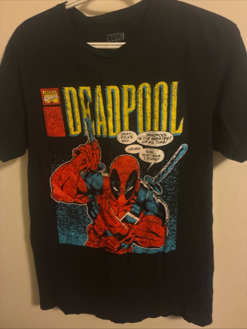 Marvel Deadpool Kids Graphic Tee - Black